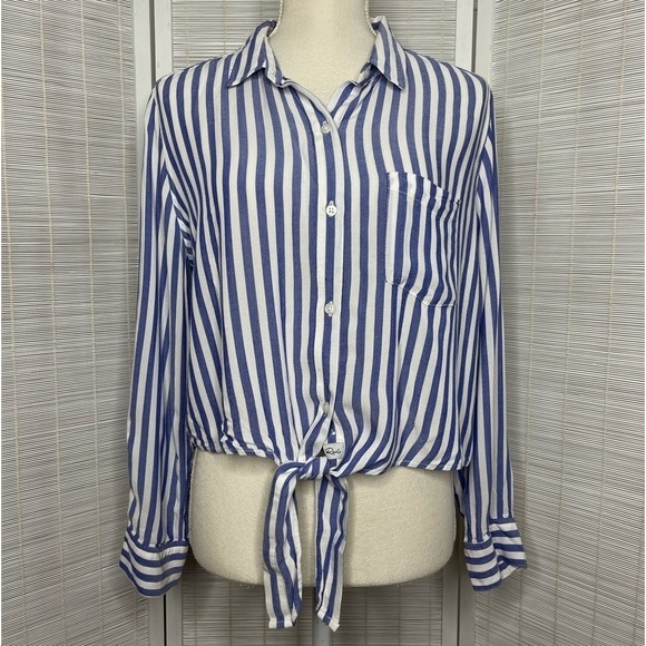 Rails Val Striped Top Blue White Size M - Picture 1 of 8